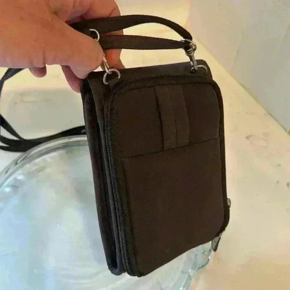 Travelon Small Crossbody Brown Bag New - Picture 5 of 7